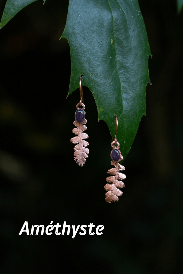 Boucles d'oreille Fern